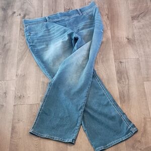 Terra & Sky Pull On High Rise Boot Cut Jeans 2X